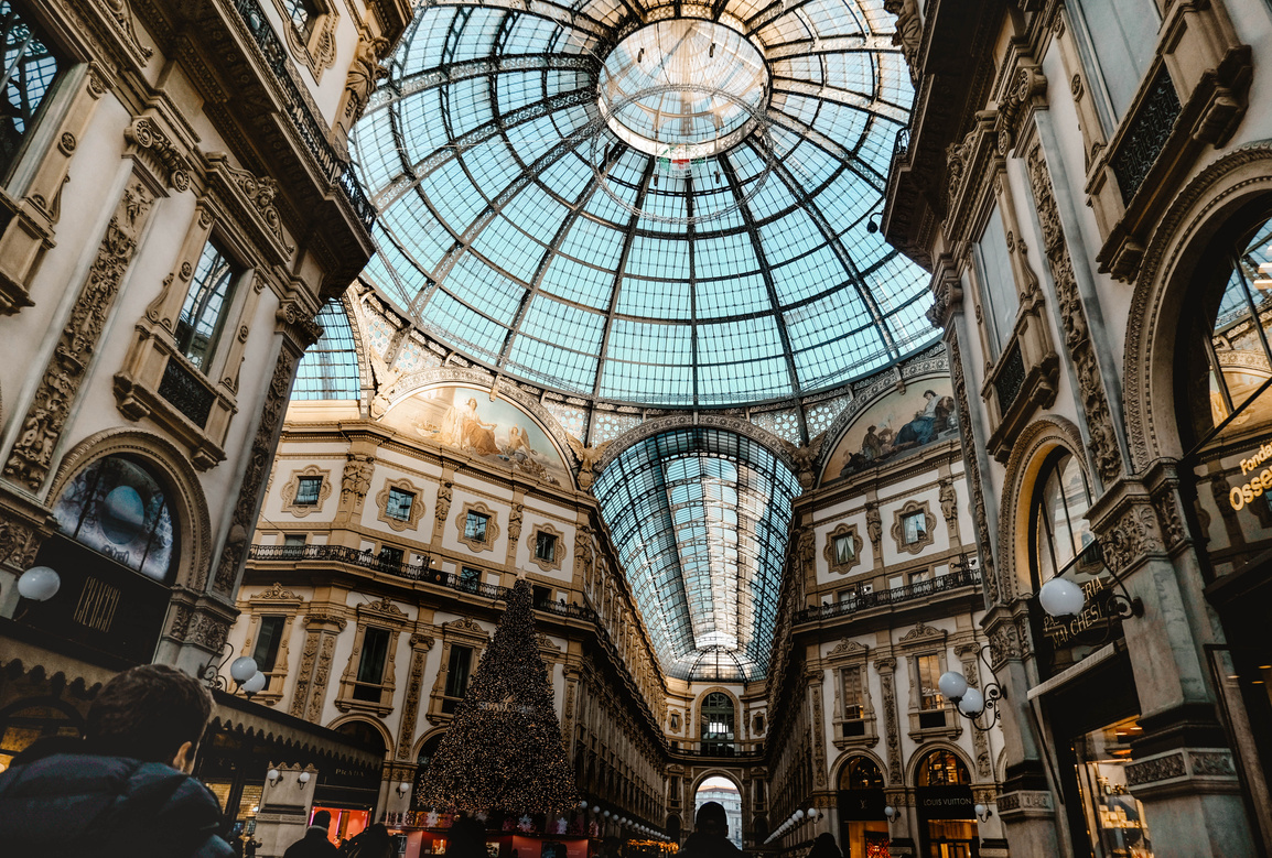Low Angle Shot of the Galleria Vittorio Emanuele II